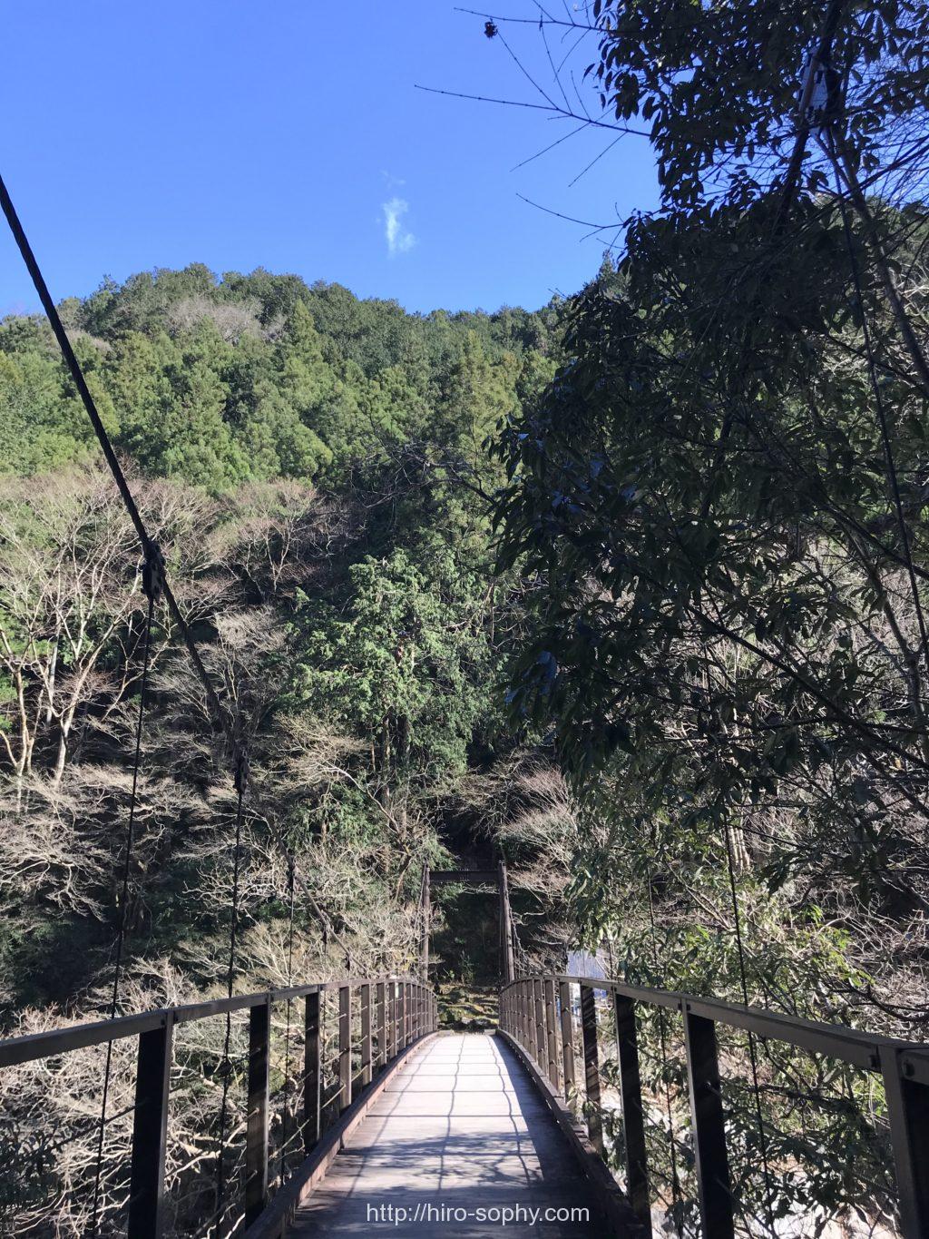 鳩ノ巣渓谷の吊り橋
